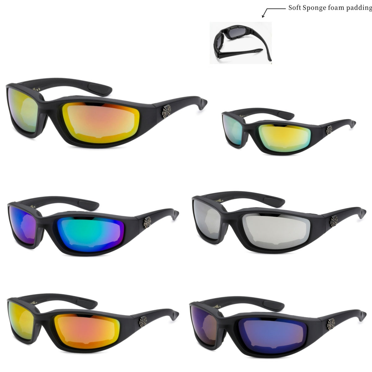 chopper goggles CHOPPERS Wholesale Sport Riding Sunglasses Frame With Foam 8CP951-RV
